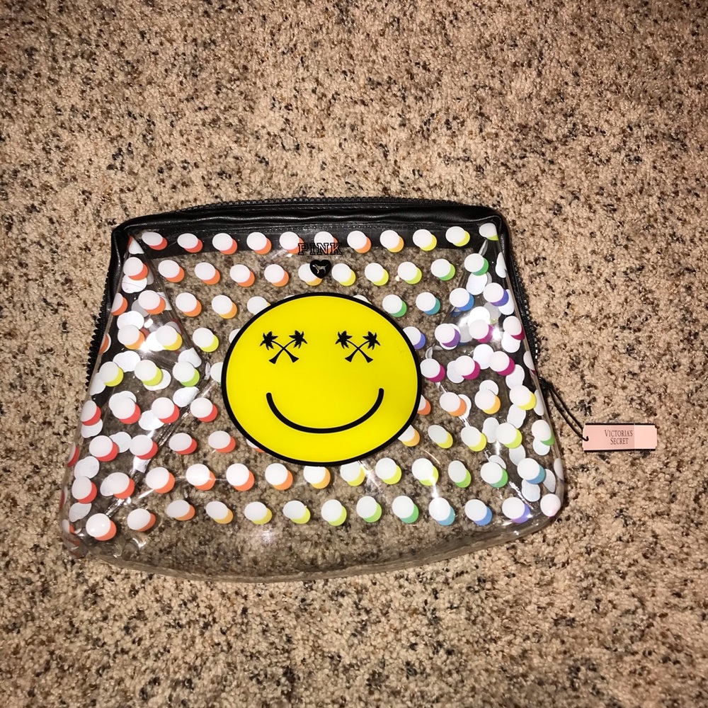 small clear cosmetic bag